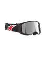 Alpinestars Supertech Corp MX Goggles Black/Red Mirror Silver