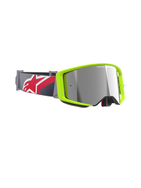Alpinestars Supertech Corp MX Goggles Yellow/Red Mirror Silver