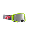 Alpinestars Supertech Corp MX Goggles Yellow/Red Mirror Silver