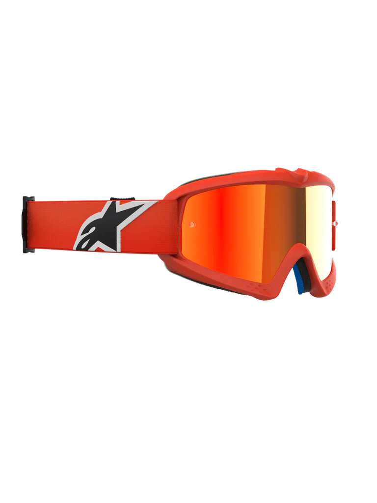 Alpinestars Youth Vision Corp MX Goggles Orange Mirror Red