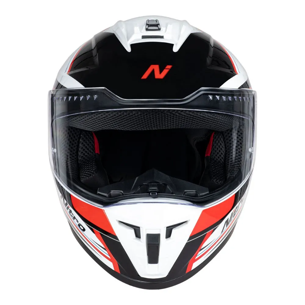 Nitro Helmet Full Face N700 Contour Black/White/Red