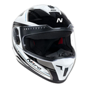 Nitro Helmet Full Face N700 Contour Black/White/Gun Metal