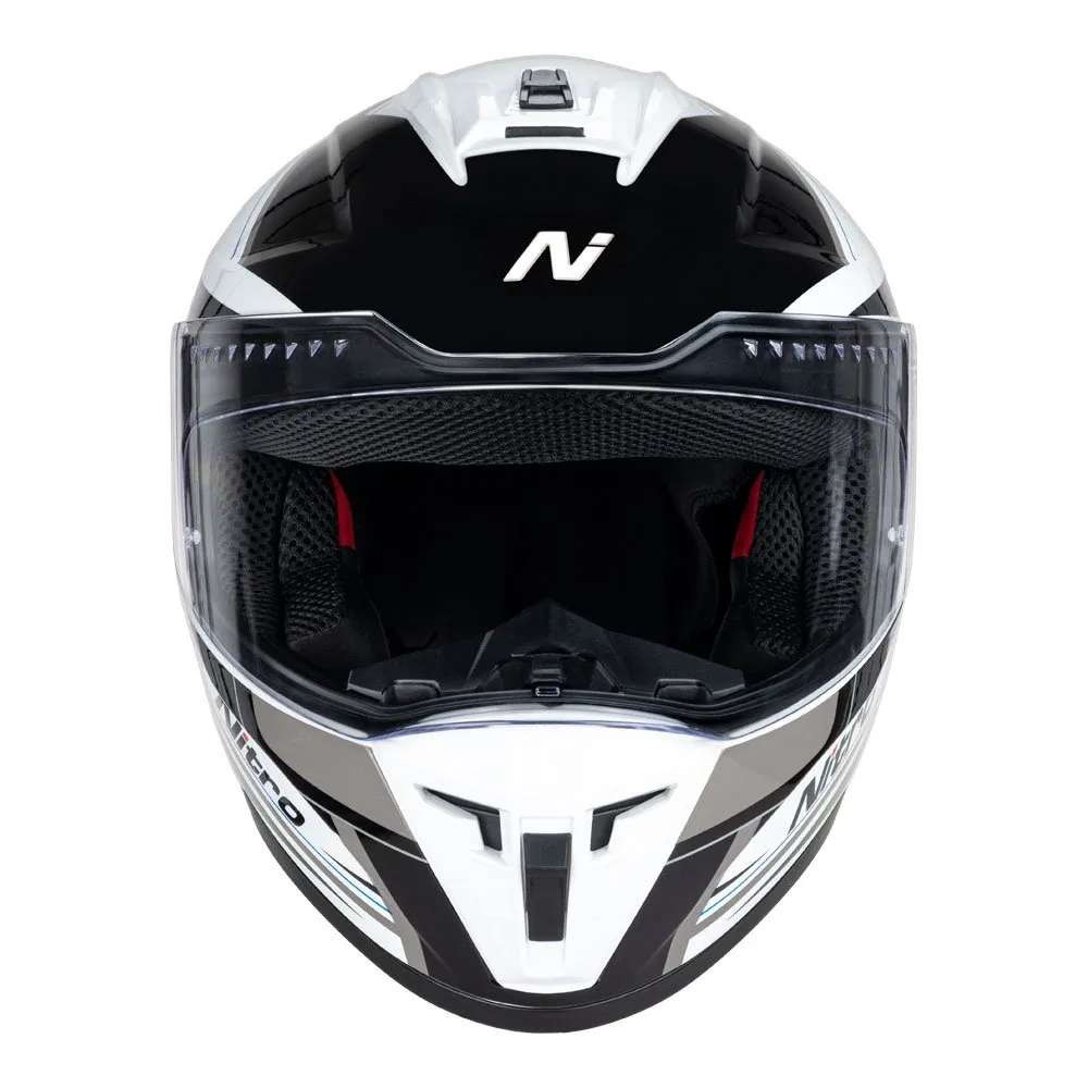Nitro Helmet Full Face N700 Contour Black/White/Gun Metal