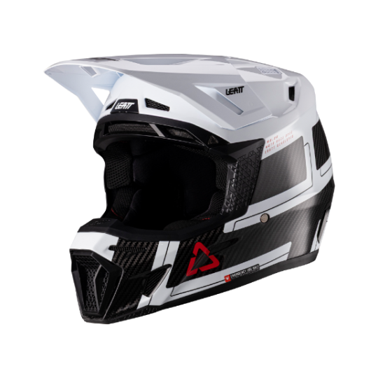 Leatt Moto 9.5 V26 MX Helmet Kit Carbon/White