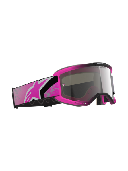 Alpinestars Vision 5 Lahnd Goggles Iron/Pink Flou Mirror Silver