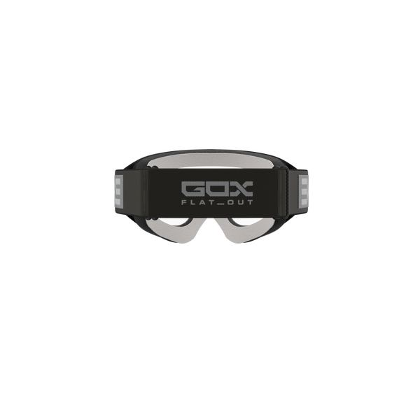EKS Brand GOX Flat Out Silver Mirror Goggles Black/Grey