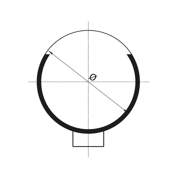Zebra One Ear Hose Clamp 8-9.5mm D x 7.4mm W