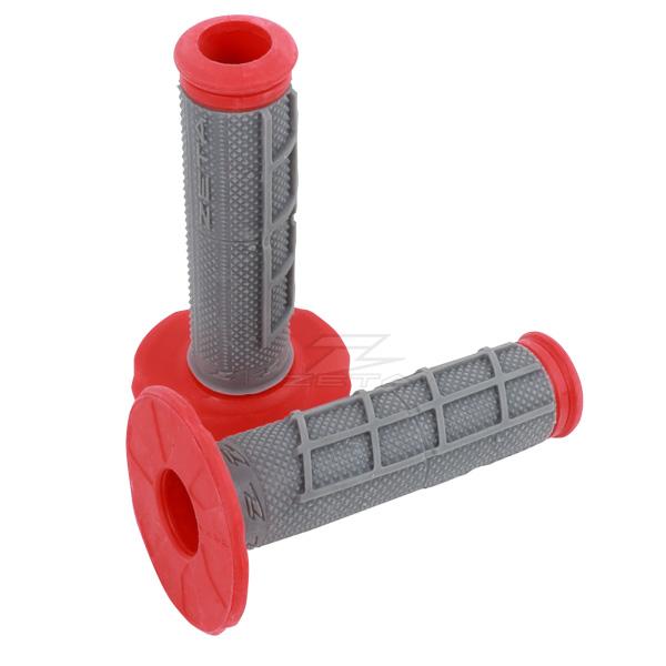 Zeta Race Grip Std Closed End Red/Grey