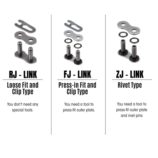 DID Chain Masterlink 520 ERVT X-Ring Clip Type FJ Gold