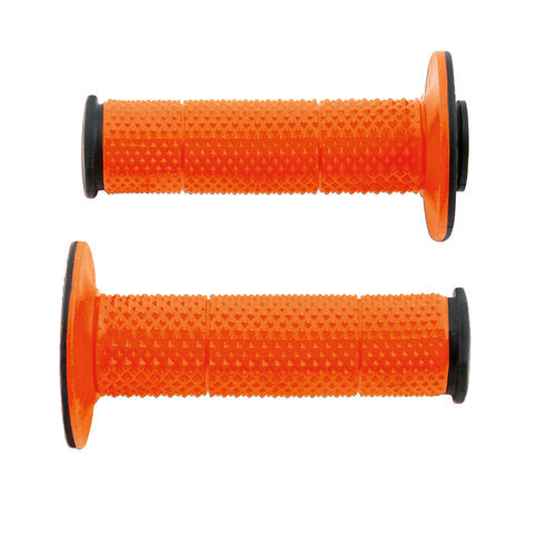 RTech Full Diamond Dual Compound Grips Black/Orange