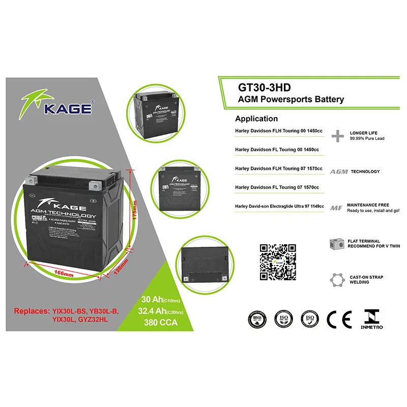 Kage Battery GT30-3HD