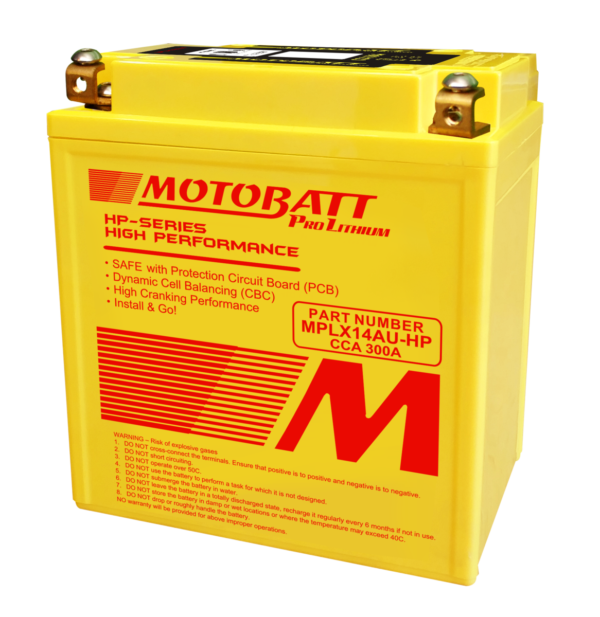 Motobatt Battery Lithium MPLX14AU-HP