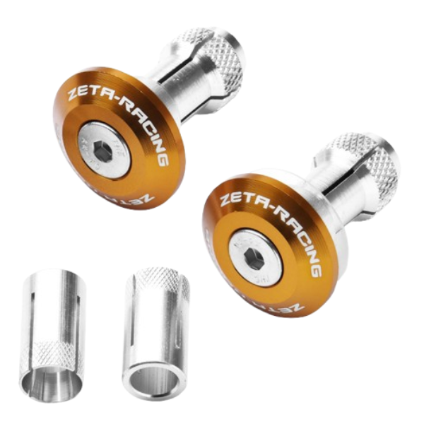 Zeta Bar Ends 35mm Gold