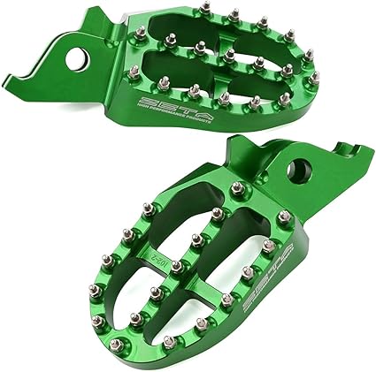Zeta Alu Foot Pegs Kawasaki KX250F/450F Green