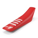 One Gripper Ribbed Seat Cover Red/White