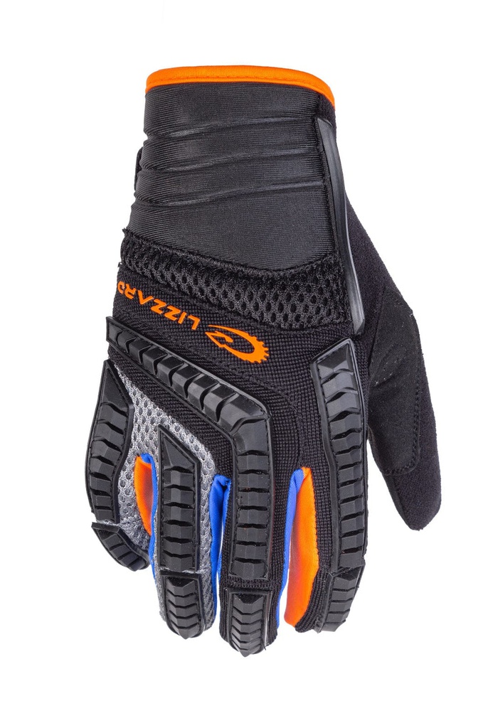 Lizzard Raptor Long Finger MX Glove Black/Orange