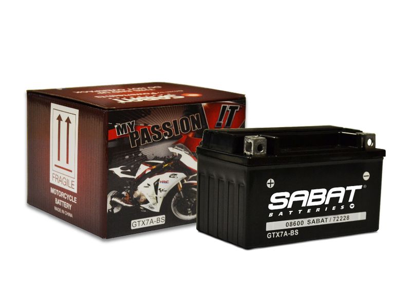 Sabat Battery GTX7A-BS Dry with Acid