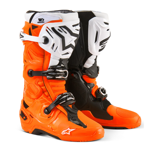 [ALP-AS2010025/4512] Alpinestars Tech 10 Enduro Boots Orange/Black/White