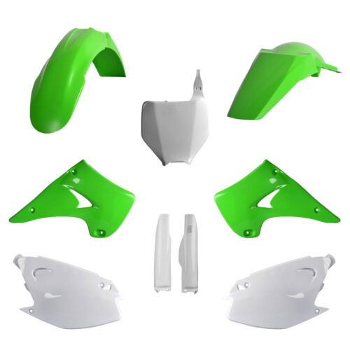 [POL-91480] Polisport Plastic Kit KX125/KX250 '04-08 OEM Green/White