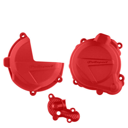 [POL-91001] Polisport Clutch & Ignition Cover Protector Kit Beta RR '18-21 Red