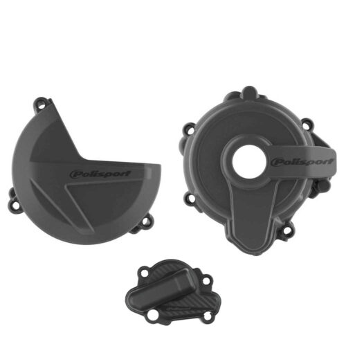 [POL-91004] Polisport Clutch & Ignition Cover Protector Kit Sherco SE 250|300 '14-21 Black