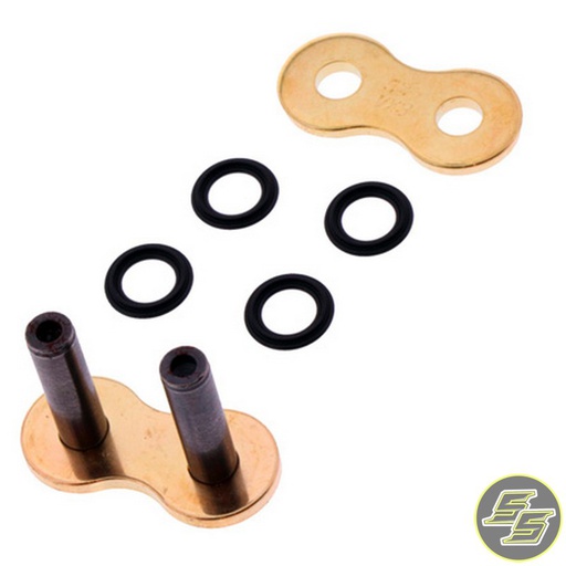 [DID-530VX3ZBGB] DID Chain Masterlink 530 VX3 Rivet Type X-Ring Gold/Black